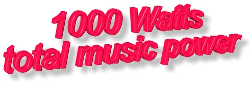 Nápis 1000 W P.M.P.O.